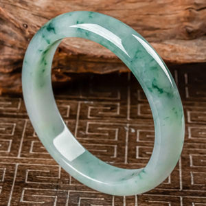 Natural Burmese Jade Light Flower Bracelet Princess Jewelry Gift