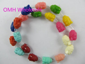 20pcs DIY Buddha Head Coral Space Beads Bracelet Necklace Findings PJ16
