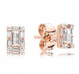925 Silver Sparkle Hoop Earrings & Crystal Studs Set for Women