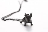 Retro French Bulldog Pendant Necklace Christmas Gift