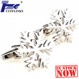 Snow Flake Flower Cufflink Cuff Link 2 Pairs Promo