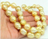 Baroque South Sea Pearl Necklace 19in 14k