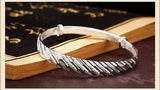 High-Quality S925 Silver Bracelet with Stone Inlay, Suitable for Couples