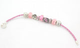 6PCS Pink Ribbon Style Bracelet for Cancer Center