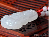 Icy Green Jadeite Pendant Guanyin Kwan Yin Necklace Cord