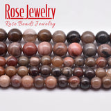 Natural Petrified Wood Stone Beads 15'' Strand 6/8/10/12 mm DIY Jewelry Making