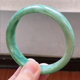 Zheru Jewelry Natural Myanmar Jade 54-62mm Princess Bracelet