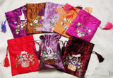10 Chinese Silk Embroidery Bags Coin Purse Jewelry Pouchs