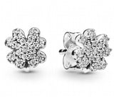 925 Silver Pave & Logo Circle Reversible Stud Earrings