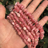 Argentine Rhodochrosite Chips Oval Beads DIY Bracelet Crystal Quartz