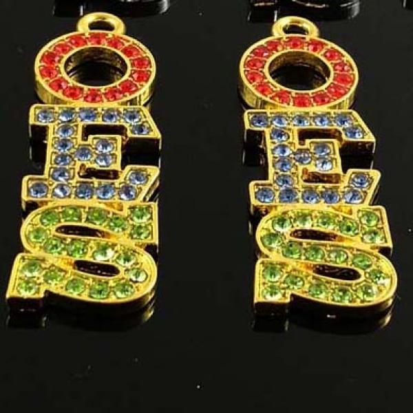 OES Stainless Steel Letter Charm for Bracelet Earring Keychain