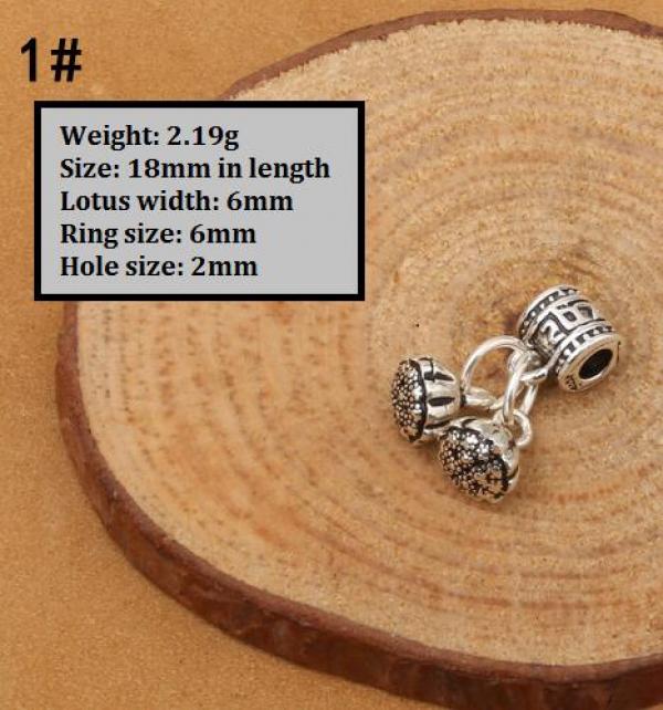925 Silver Leaf Charm DIY Bracelet Charm Good Luck Charm