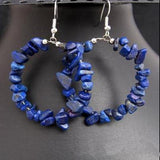 Lapis Baroque Earrings S925 Sterling Silver Hook