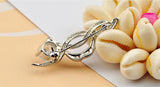 925 Sterling Silver Brooch Zircon Inlaid Solid Silver Accessories