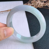 Natural Burmese Jadeite Light Purple Two-tone Bracelet