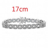 2014 Women's 4 Leaf Clover CZ Stone Bracelet