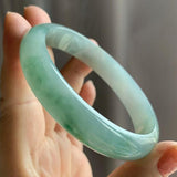 Burmese Jadeite Light Green 54-64mm Bracelet for Mom and Girlfriend
