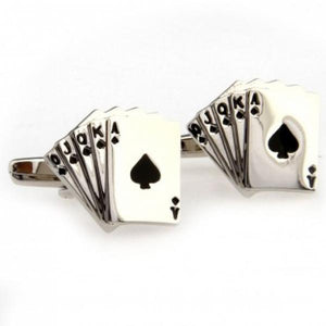 Cards Cufflink Cuff Link 2 Pairs Promotional Offer