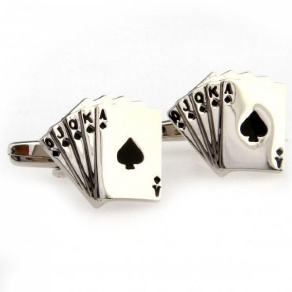 Cards Cufflink Cuff Link 2 Pairs Promotional Offer