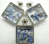 Opal Quartz Turquoise Lapis Gravel Stone Pendant for Jewelry Making