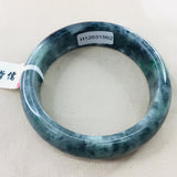 Zheru Jewelry Natural Jadeite Bracelet Dark Green 54-62mm Female Gift
