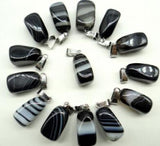 Purple Quartz Crystal Agate Stone Beads Pendant for DIY Jewelry Making