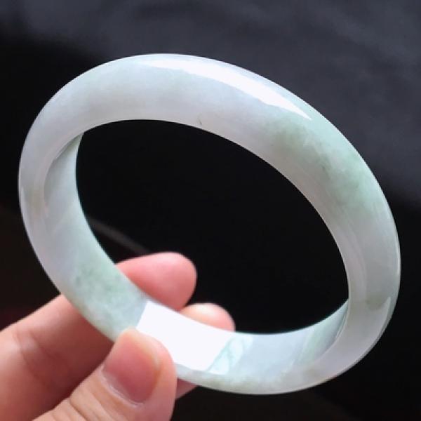 Zheru Jewelry Natural Burmese Jade 54-64mm Bracelet