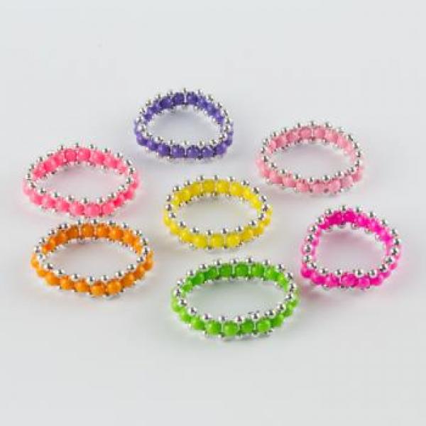 Colorful Beaded Kids Bracelet with Star Charm