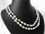 Gray Freshwater Pearl Necklace for Women Charming Party Gift