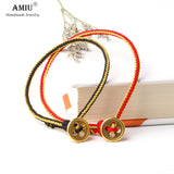 Frosted Plated Red String Bracelets For Couples