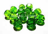 Chunky Clear Acrylic Faceted Beads for DIY Jewelry Making