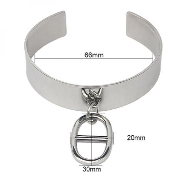 Stainless Steel Tassel Bangle Bracelet for Women