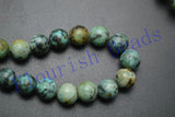 4-12mm Natural African Turquoise Stone Round Loose Beads