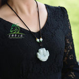 Zheru Jadeite Pisces Pendant Necklace, Jewelry Gift