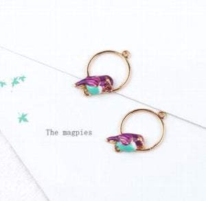 30pcs Birds Modeling Alloy Charms for DIY Earrings/Bracelet Pendants