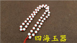Hand Woven 8mm Jade Bead Necklace Rope Choker Chain