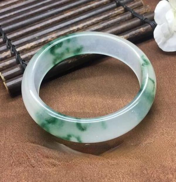Hand-Carved Bangle Charm Bracelet for Women Men