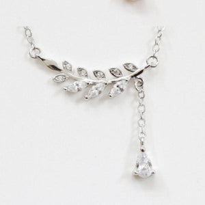 S925 Silver Zircon Necklace for Women