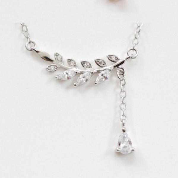 S925 Silver Zircon Necklace for Women