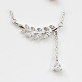 S925 Silver Zircon Necklace for Women