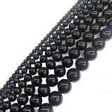 Natural Tourmaline Round Gemstone Beads 15'' Strand 6/8/10/12 mm