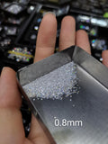 VVS1 Moissanite Small Round Gemstone 0.8mm-2.9mm Lab Grown