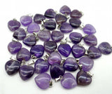 Natural Stone Heart Pendant DIY Jewelry Making Necklace Accessories
