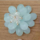 30pcs 36mm Acrylic Petal Core Decoration Rounds Flowers DIY Jewelry Earring