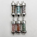 Natural Stone Rose Quartz Amethysts Lapis Lazuli Pendant for Jewelry Making