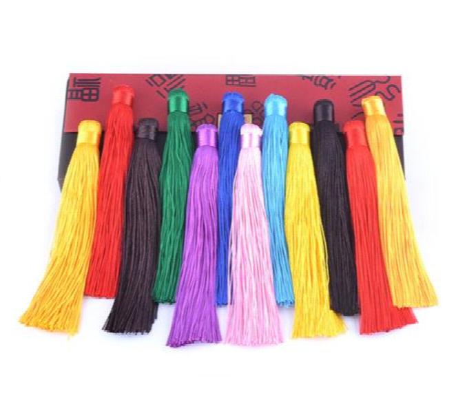 Satin Bohemian Tassel Supplies Large Thick Silk Tassel Jewelry Supplies