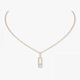 925 Silver Women's Sliding Diamond Necklace