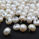 9-10MM 20Pcs AA Freshwater Pearl Beads Charms Jewelry Button Bead