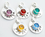 120pcs Birthstone Charms 6mm Crystal Personalized Necklace (Jan-Dec)