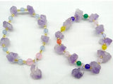 Natural Stone Quartz Crystal Opal Tiger Eye Irregular Charms Bracelet
